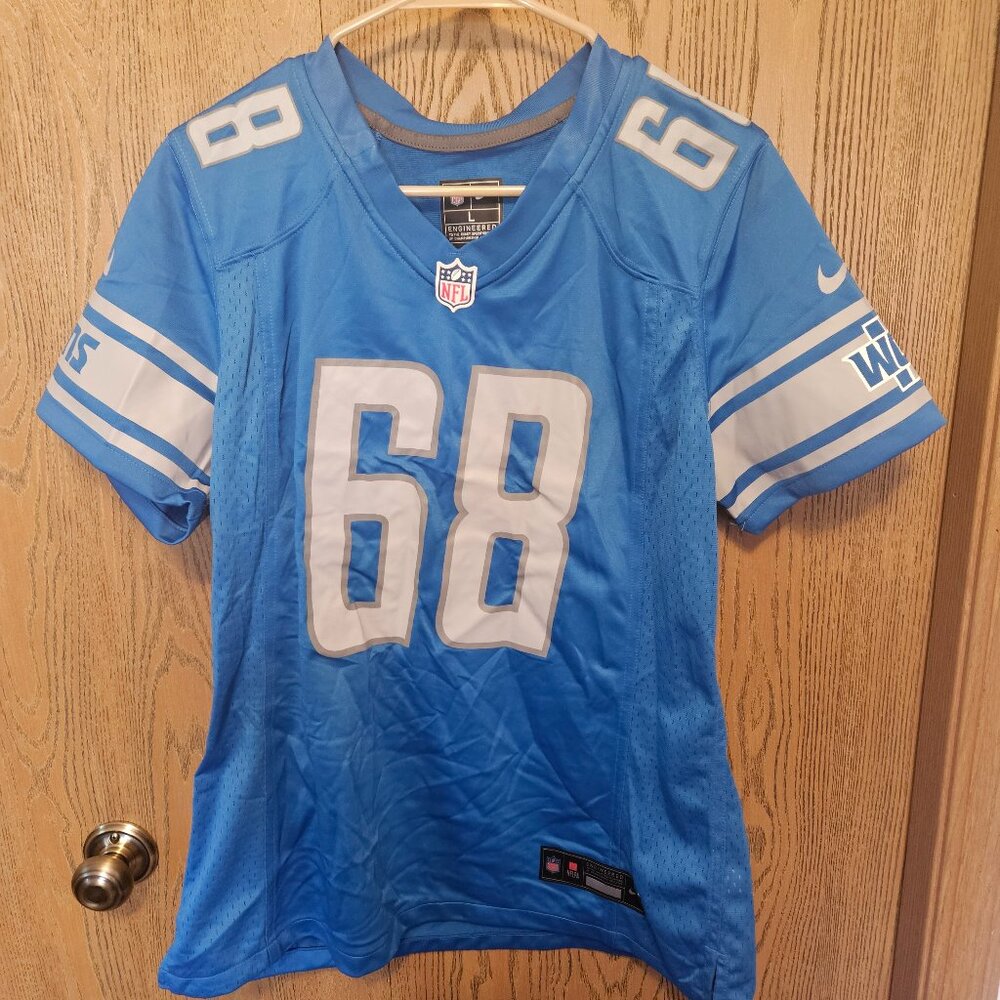 NWOT Women's Lions Taylor Decker Nike Game Jersey Size Large - MSRP $130